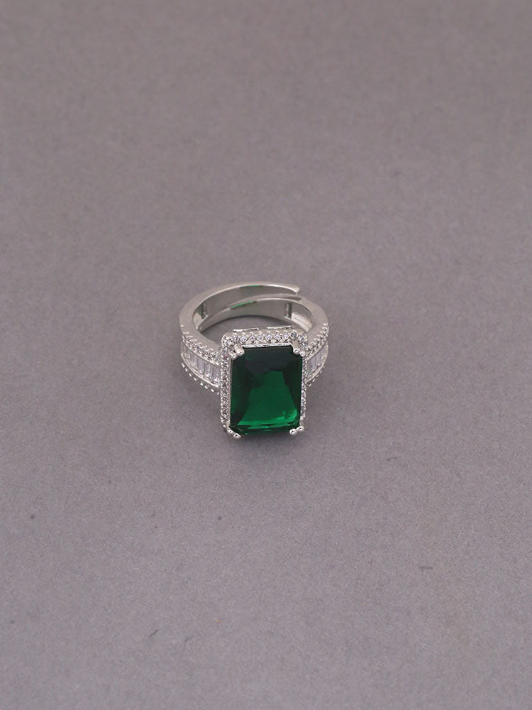 Emerald Elissavet Adjustable Ring