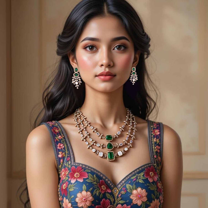 Emerald Elora Victorian Jewellery Set- New Arrival