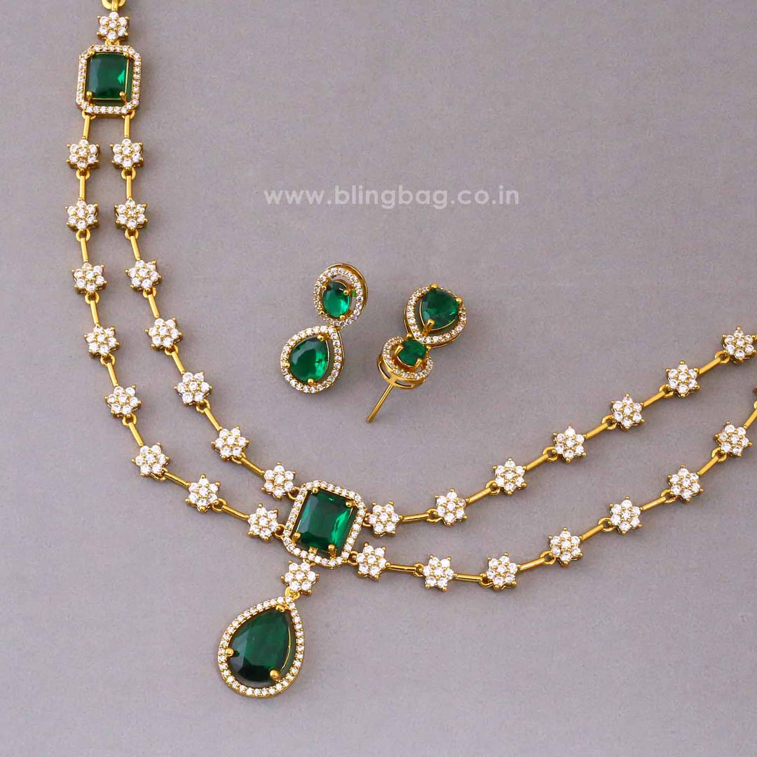 Emerald Ember Victorian Jewellery Set - New Arrival