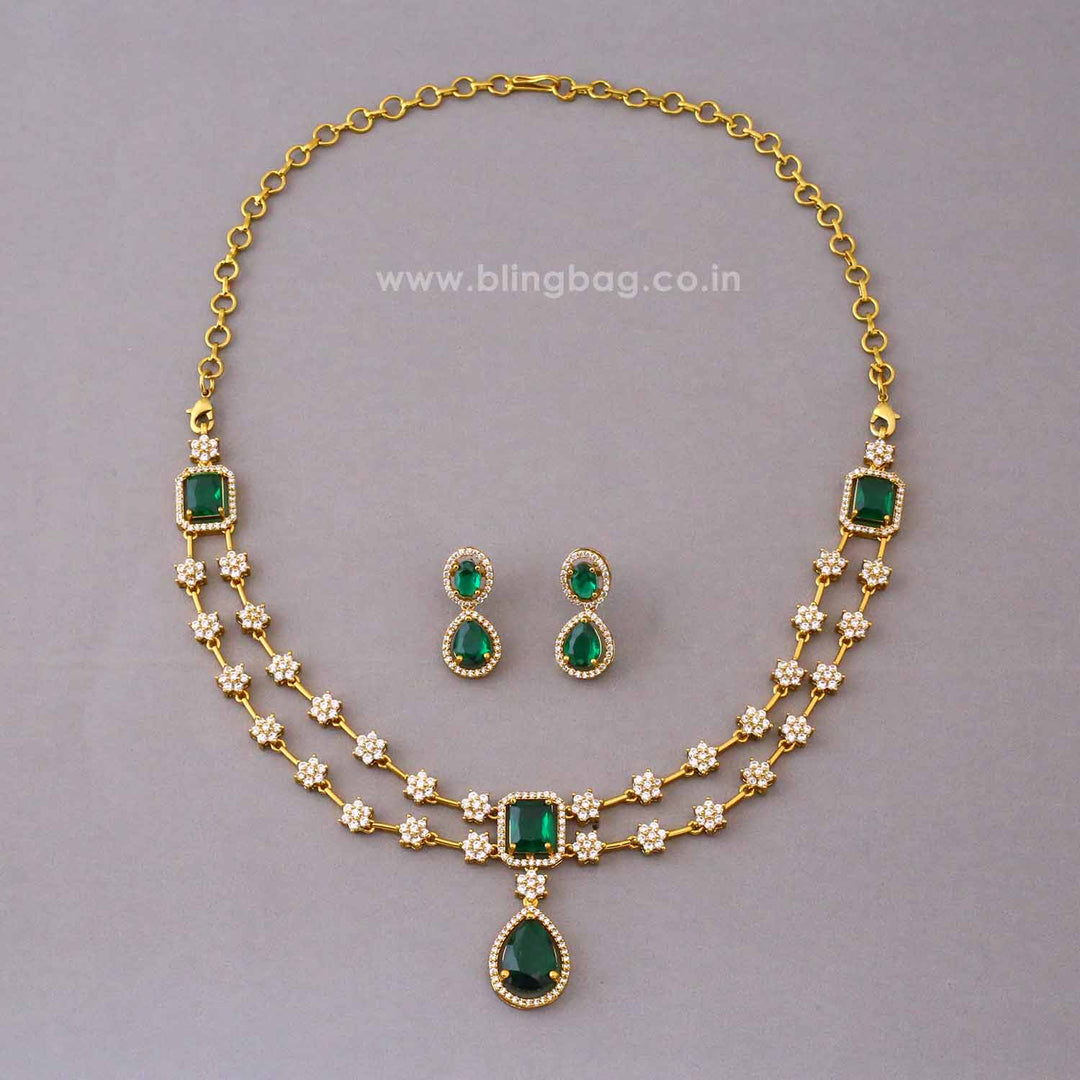 Emerald Ember Victorian Jewellery Set - New Arrival