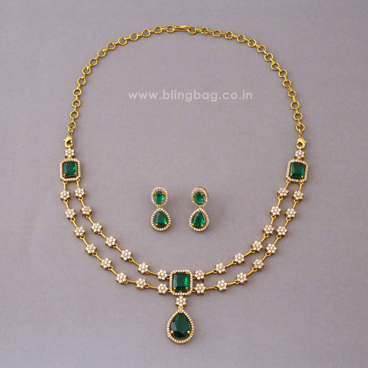 Emerald Ember Victorian Jewellery Set - New Arrival