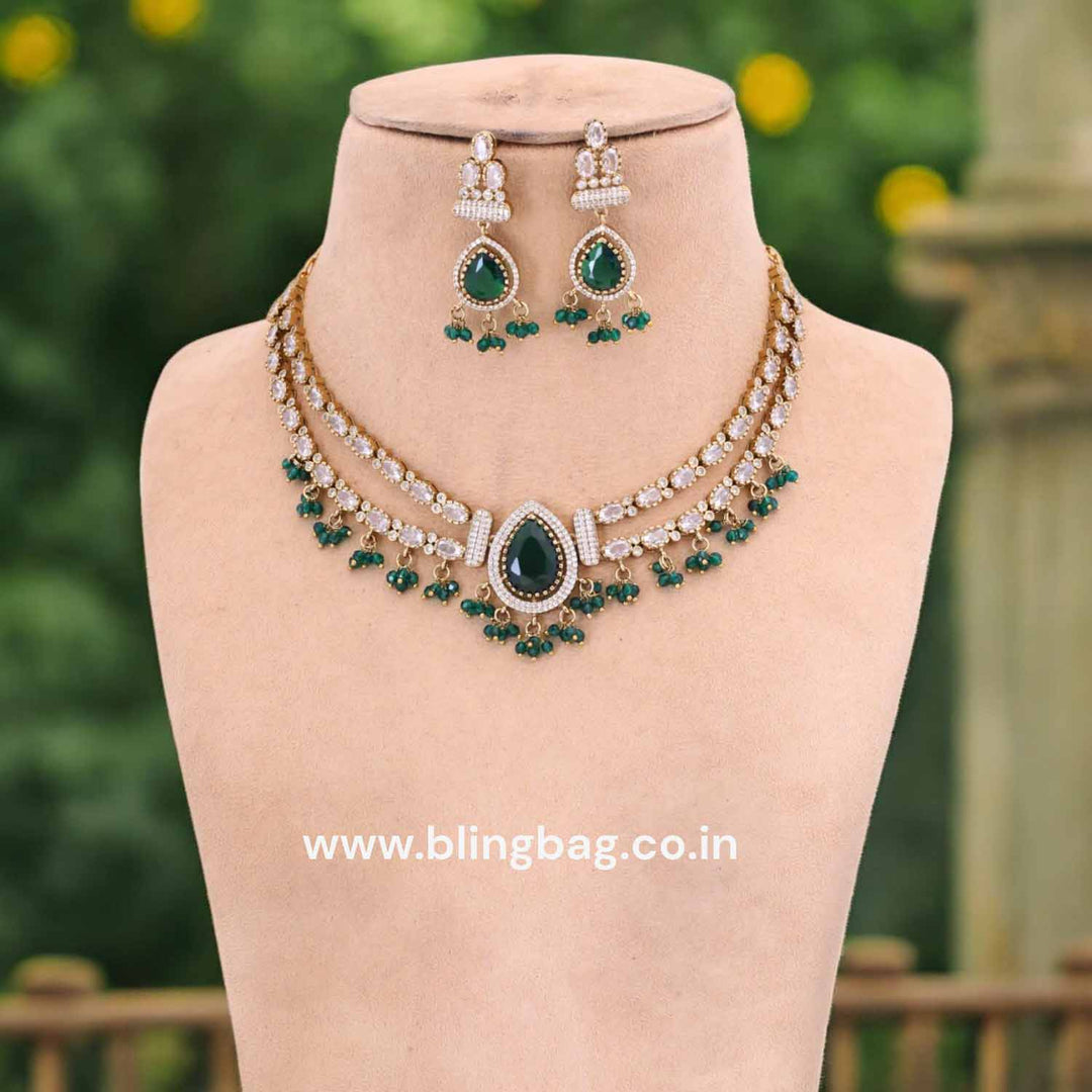 Emerald Emecy Victorian Jewellery Set - New Arrival