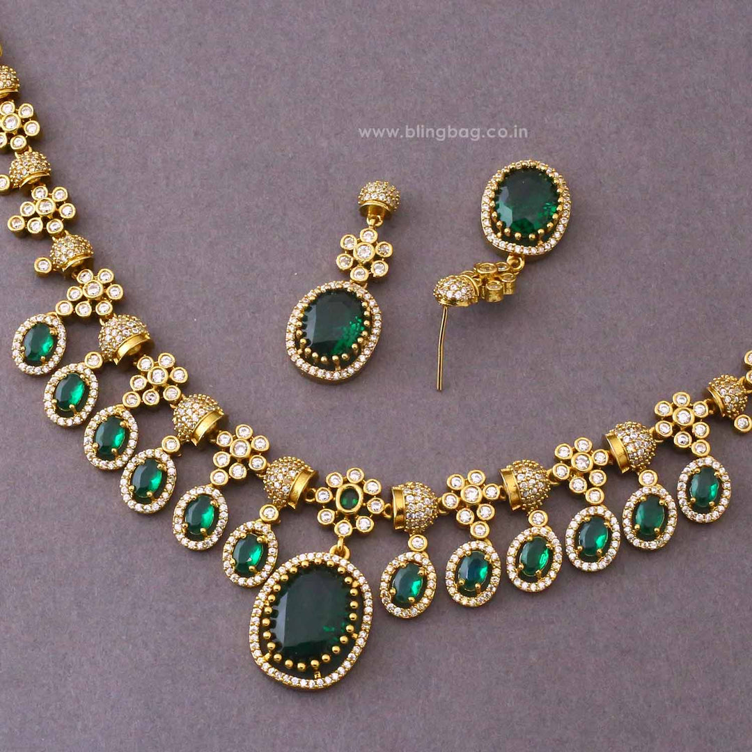 Emerald Emily Victorian Jewellery Set - New Arrival