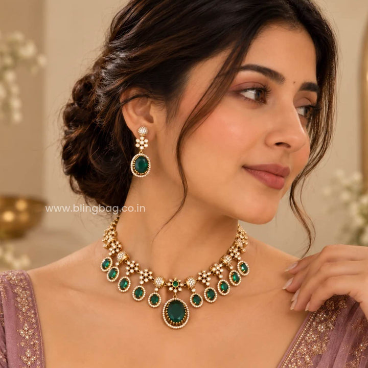 Emerald Emily Victorian Jewellery Set - New Arrival
