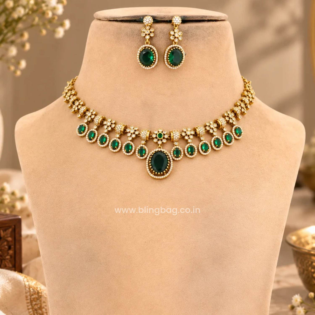 Emerald Emily Victorian Jewellery Set - New Arrival