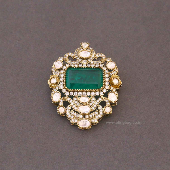 Emerald Empress Brooch