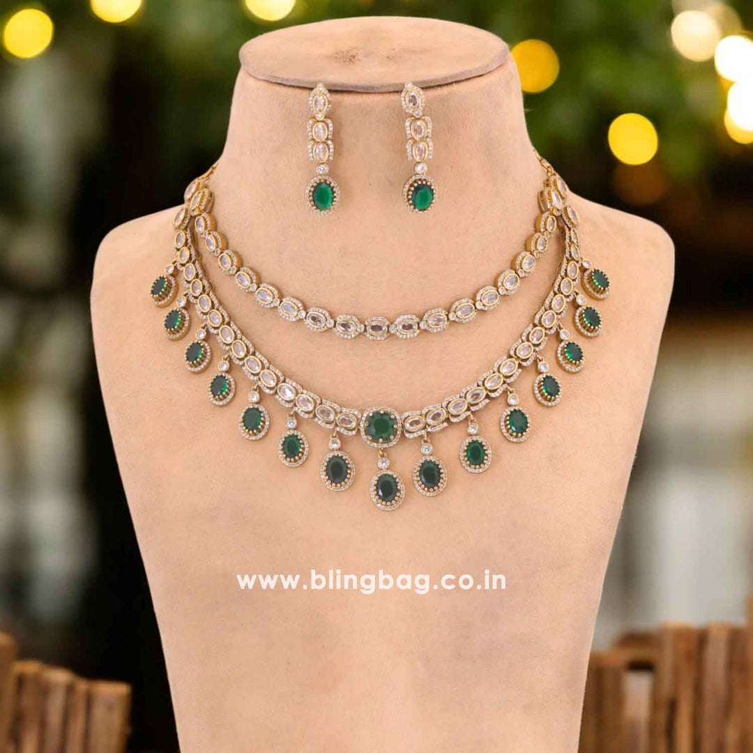 Emerald Enima Victorian Jewellery Set-New Arrival