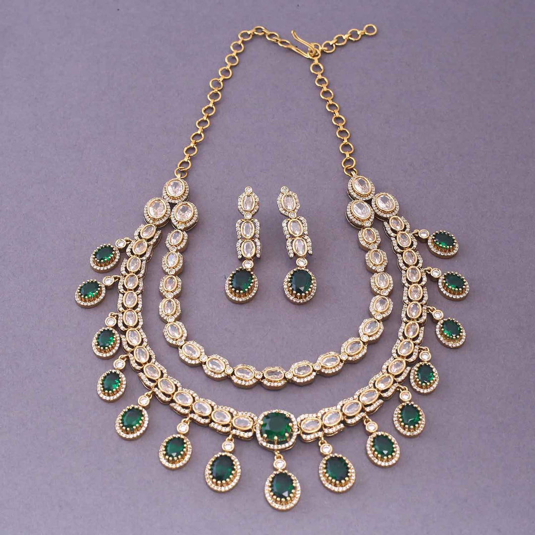 Emerald Enima Victorian Jewellery Set-New Arrival