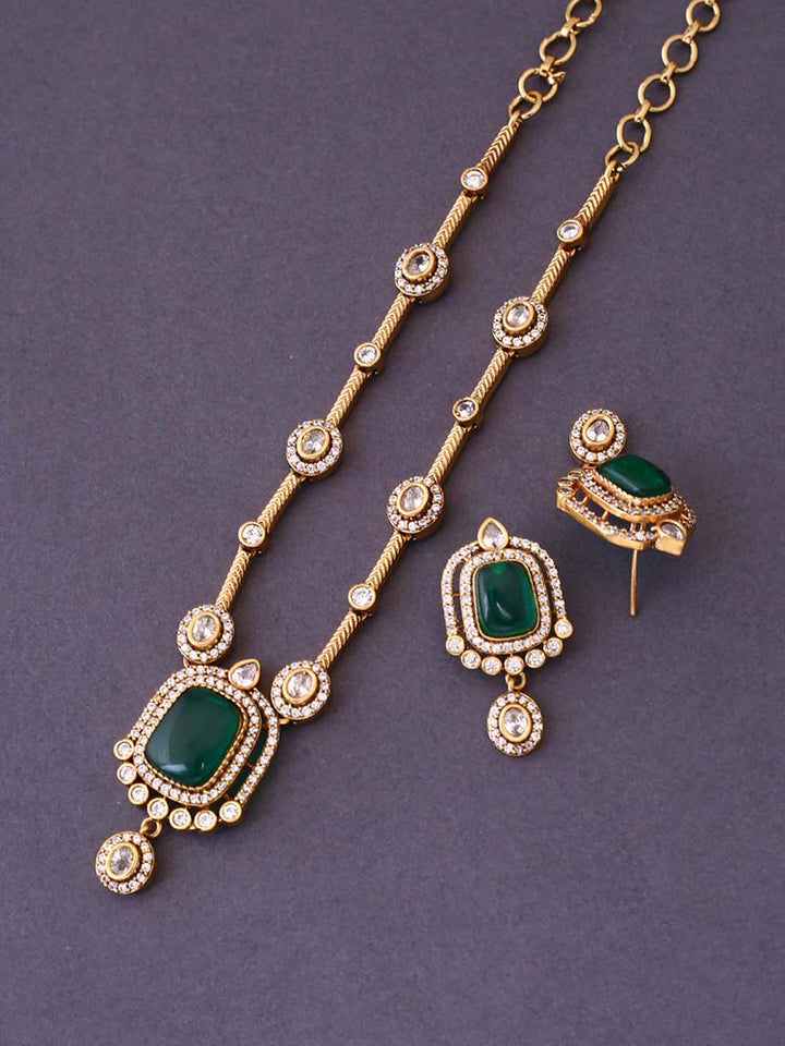 Emerald Erna Victorian Jewellery Set - New Arrival