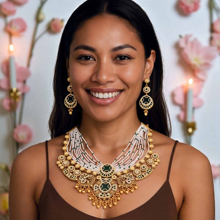 Emerald Eswari Heritage Jewellery Set - New Arrival