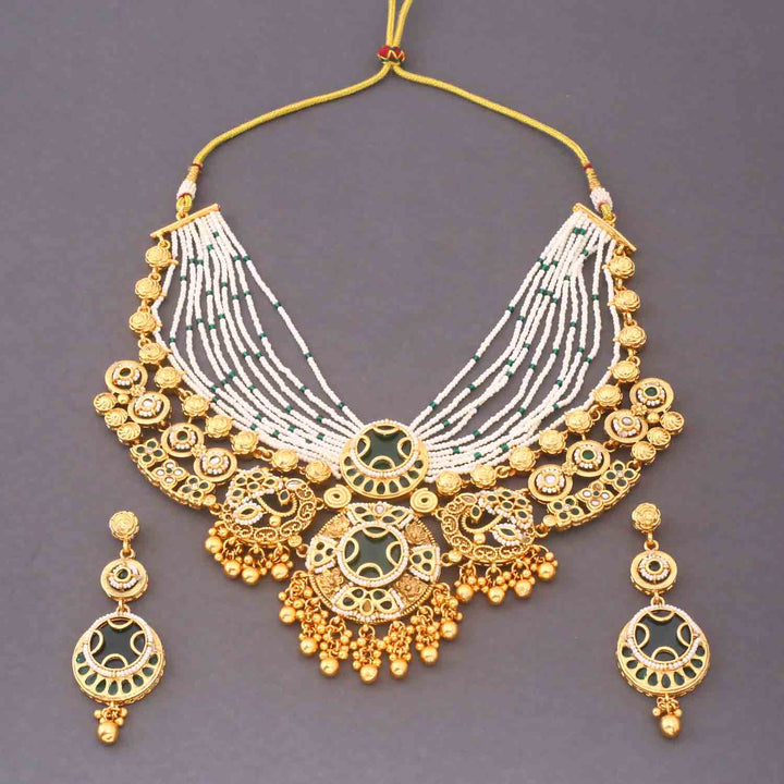 Emerald Eswari Heritage Jewellery Set - New Arrival