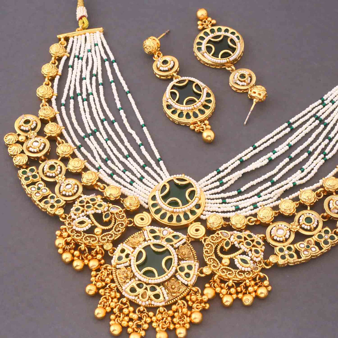 Emerald Eswari Heritage Jewellery Set - New Arrival