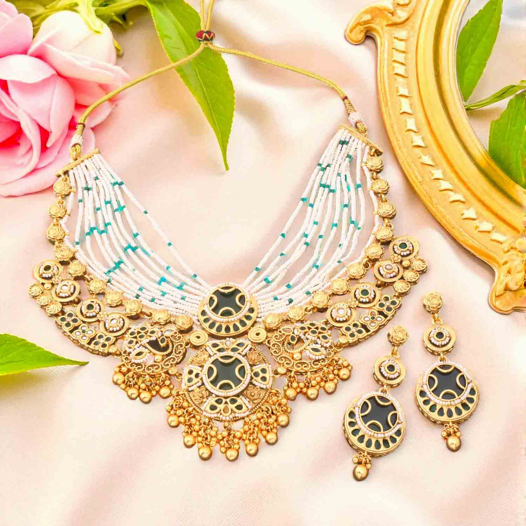 Emerald Eswari Heritage Jewellery Set - New Arrival