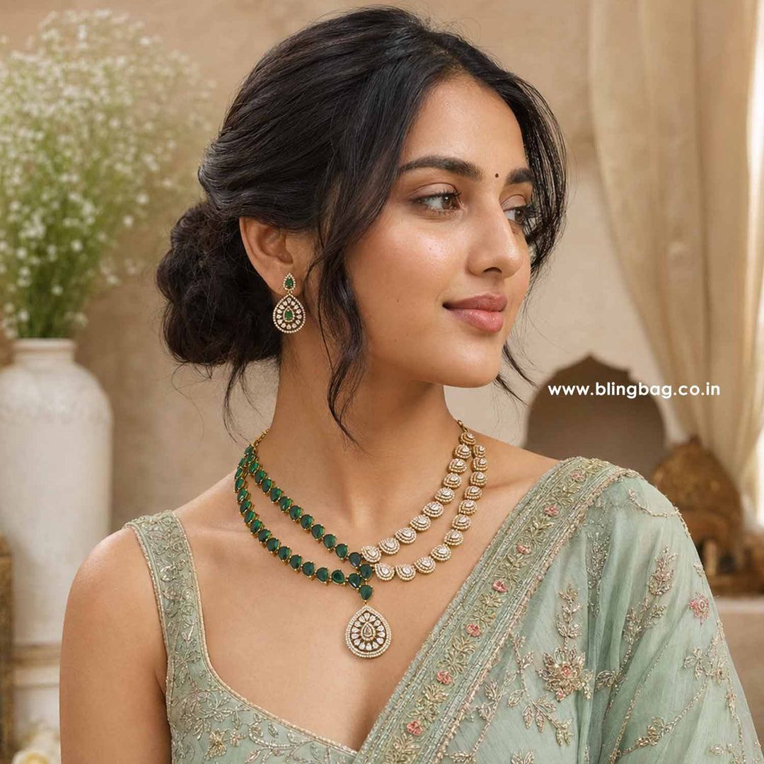 Emerald Evabeth Victorian Jewellery Set - New Arrival