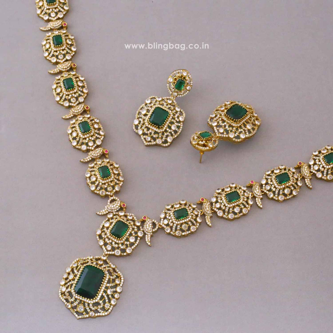 Emerald Evaina Victorian Jewellery Set - New Arrival