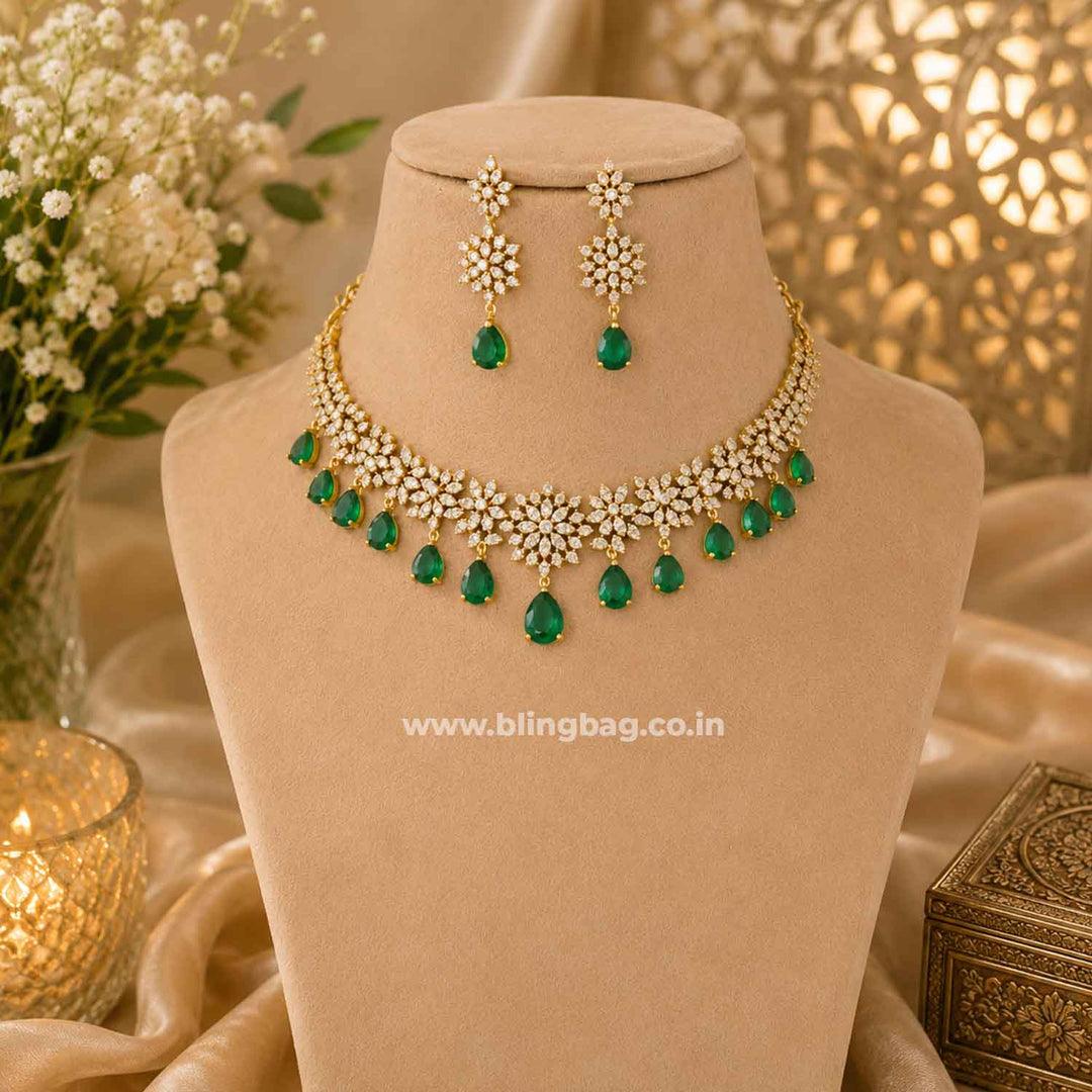 Emerald Evamay Victorian Jewellery Set - New Arrival