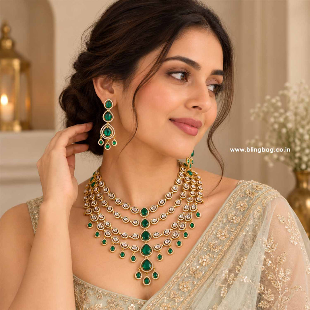 Emerald Evemore Victorian Jewellery Set - New Arrival