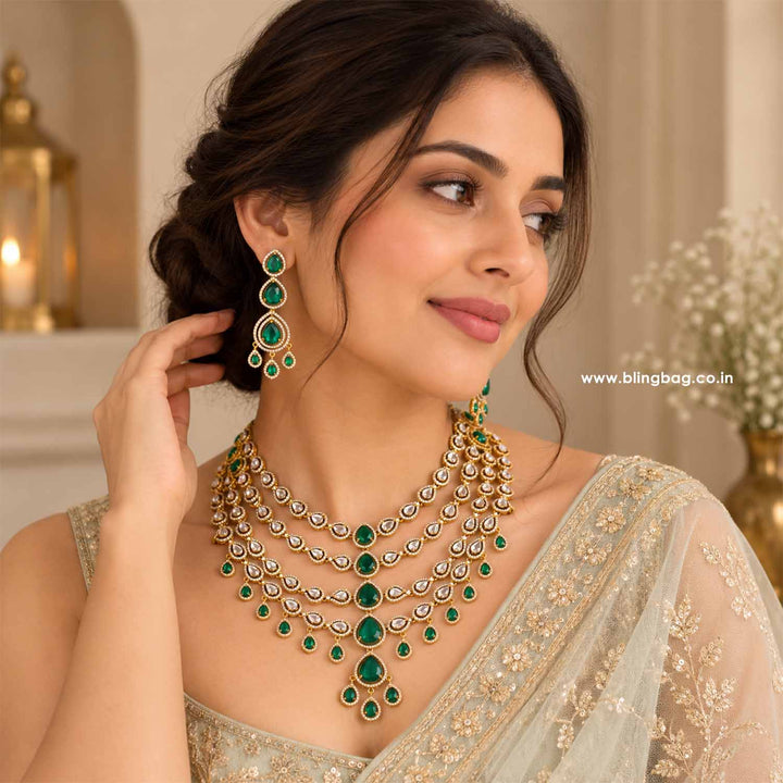 Emerald Evemore Victorian Jewellery Set - New Arrival