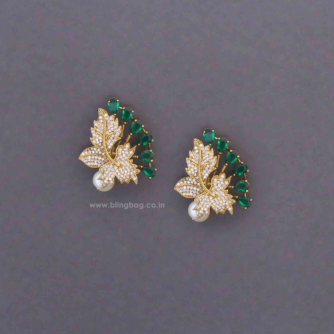 Emerald Evita Victorian Studs