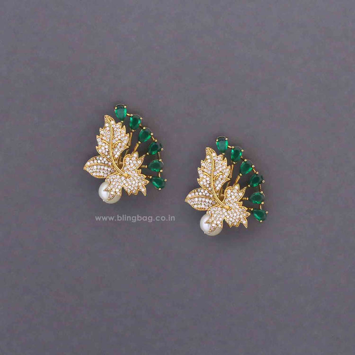 Emerald Evita Victorian Studs