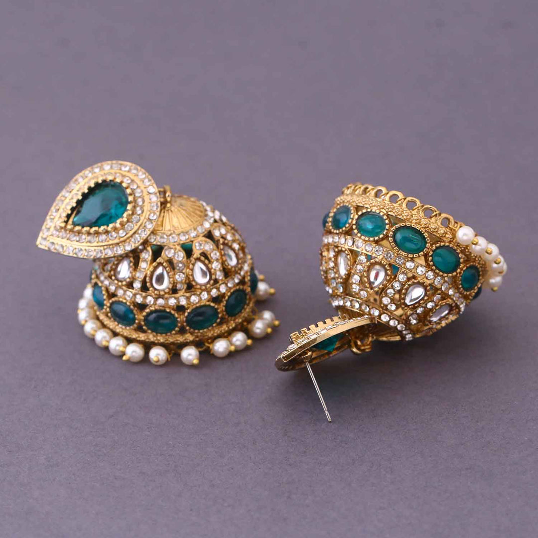Emerald Fadwa Jhumkis