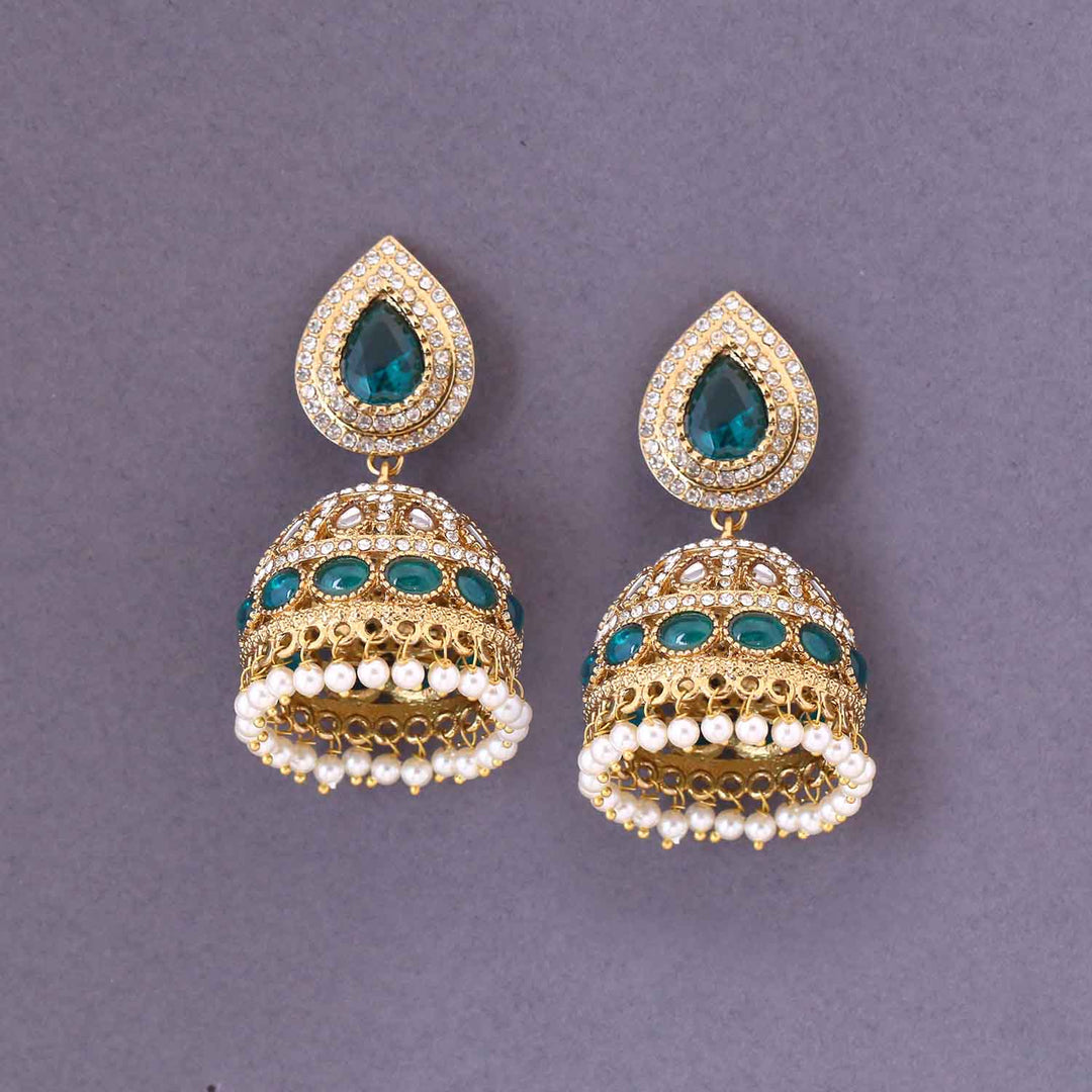 Emerald Fadwa Jhumkis