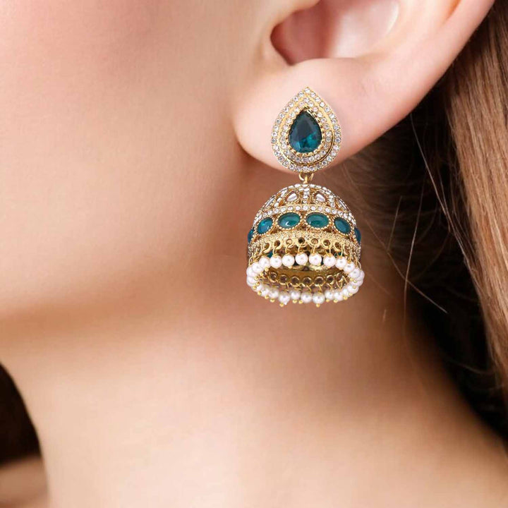 Emerald Fadwa Jhumkis