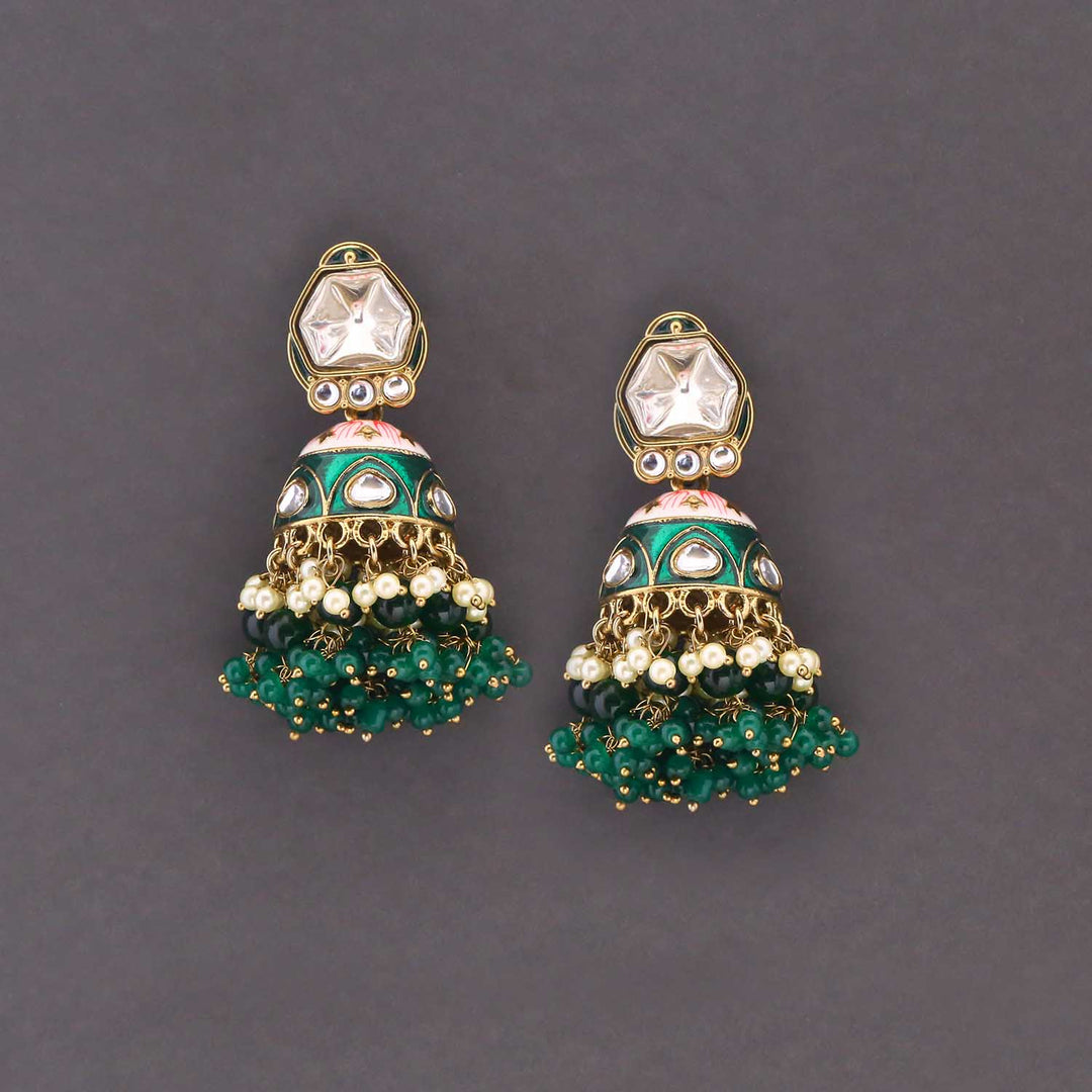 Emerald Farheen Jhumkis