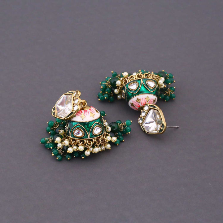 Emerald Farheen Jhumkis