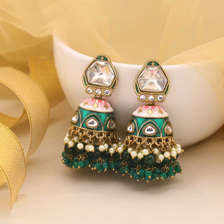 Emerald Farheen Jhumkis