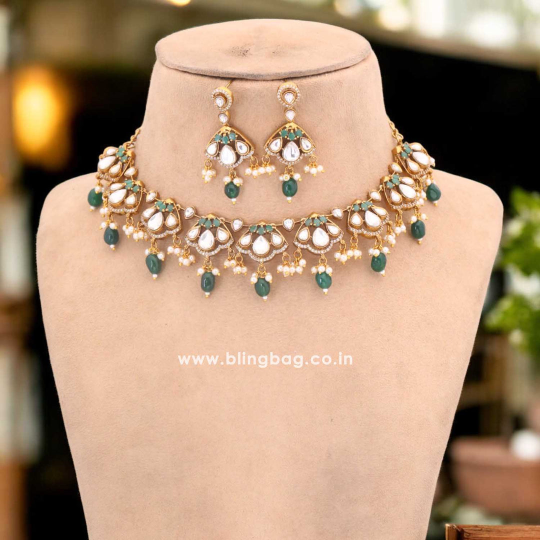 Emerald Firoza Victorian Jewellery Set - New Arrival