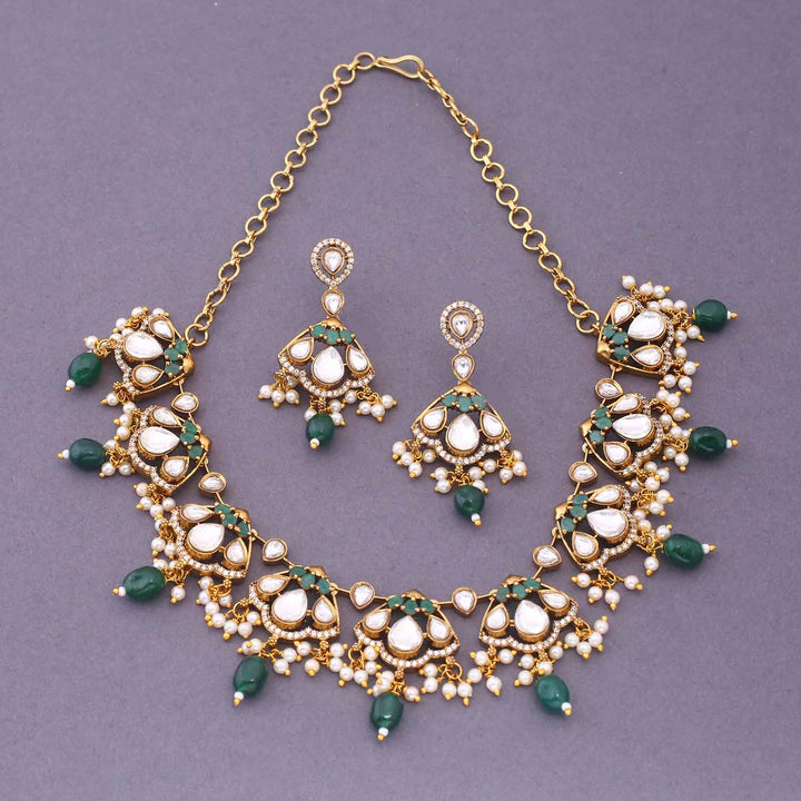 Emerald Firoza Victorian Jewellery Set - New Arrival