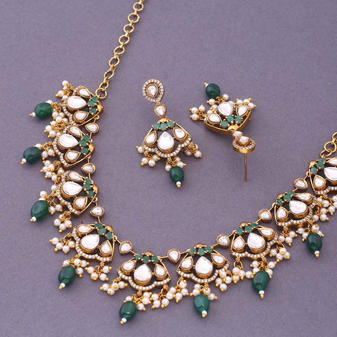Emerald Firoza Victorian Jewellery Set - New Arrival