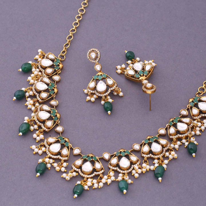 Emerald Firoza Victorian Jewellery Set - New Arrival