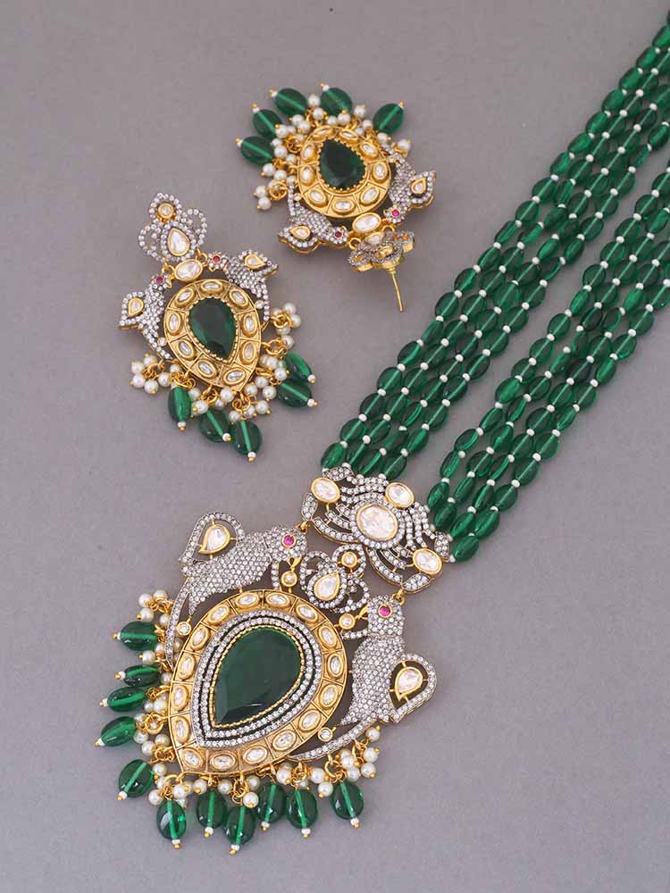 Emerald Flora Jewellery Set