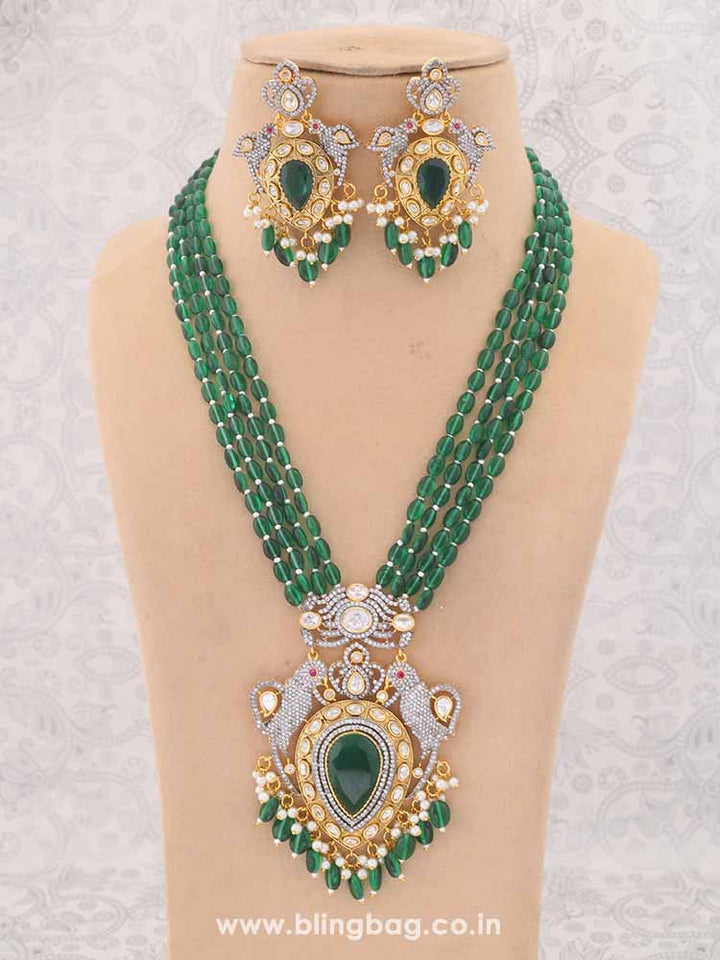 Emerald Flora Jewellery Set