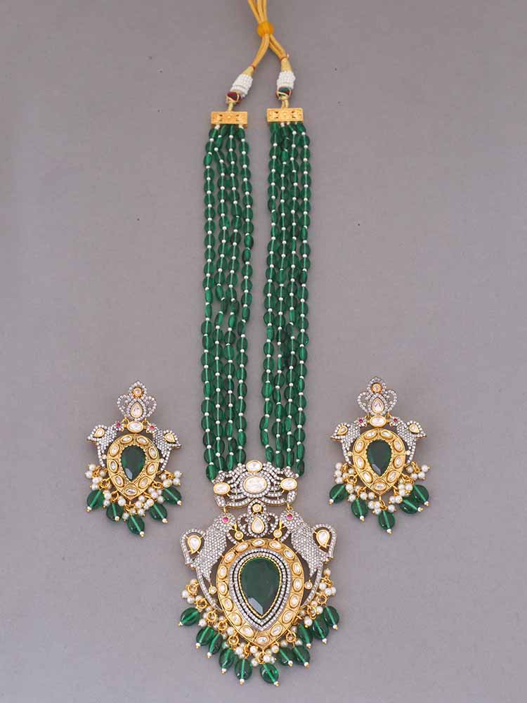 Emerald Flora Jewellery Set