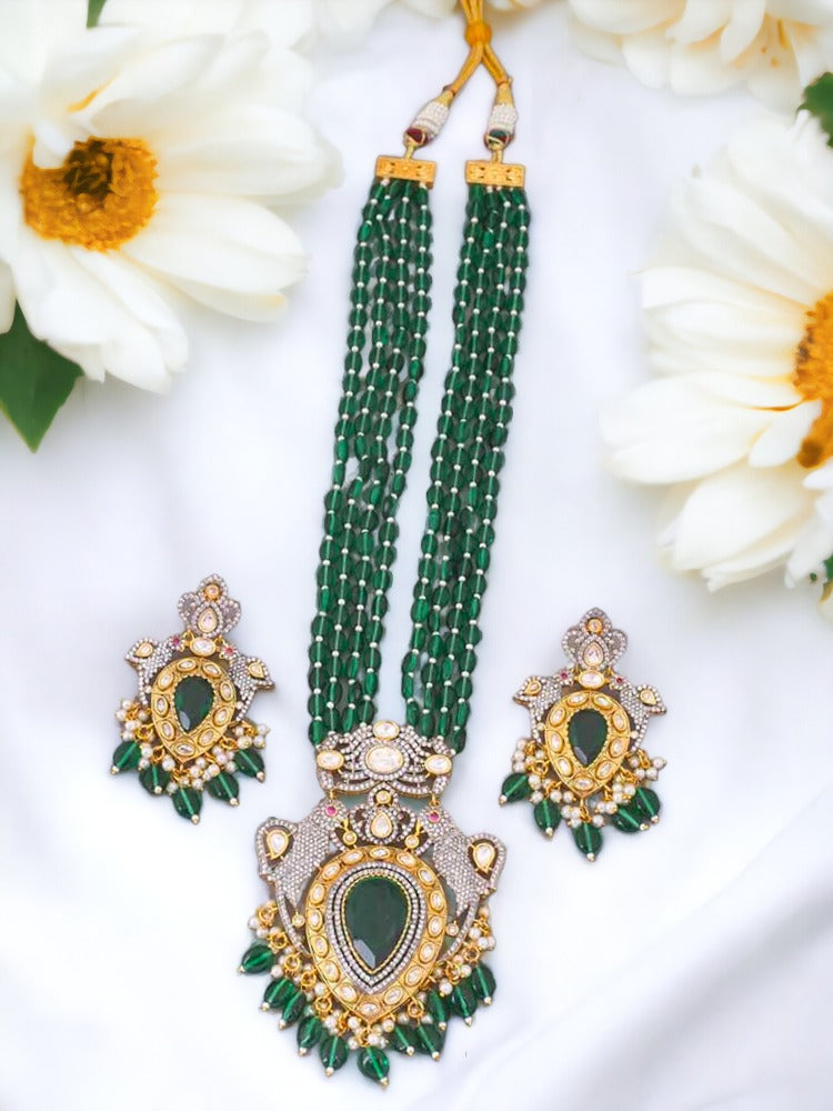 Emerald Flora Jewellery Set