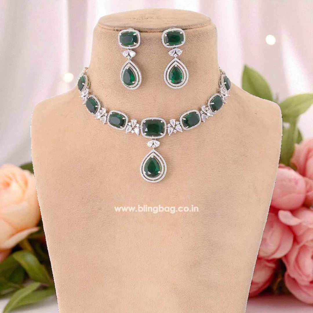 Emerald  Gabriela Zirconia Jewellery Set