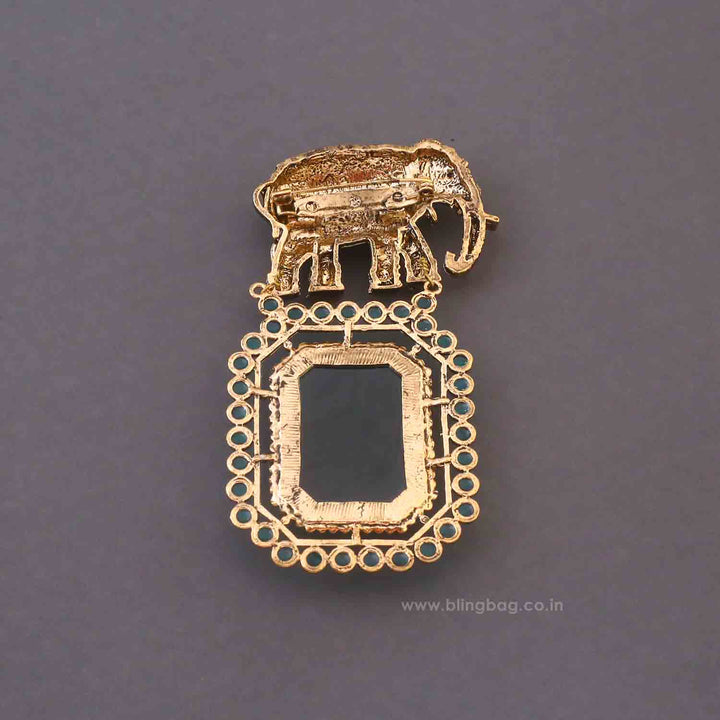 Emerald Gajraj Brooch