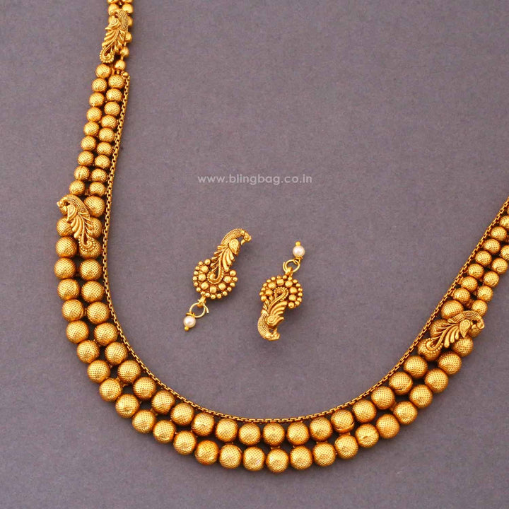 Emerald Gaurika Antique Jewellery Set- New Arrival