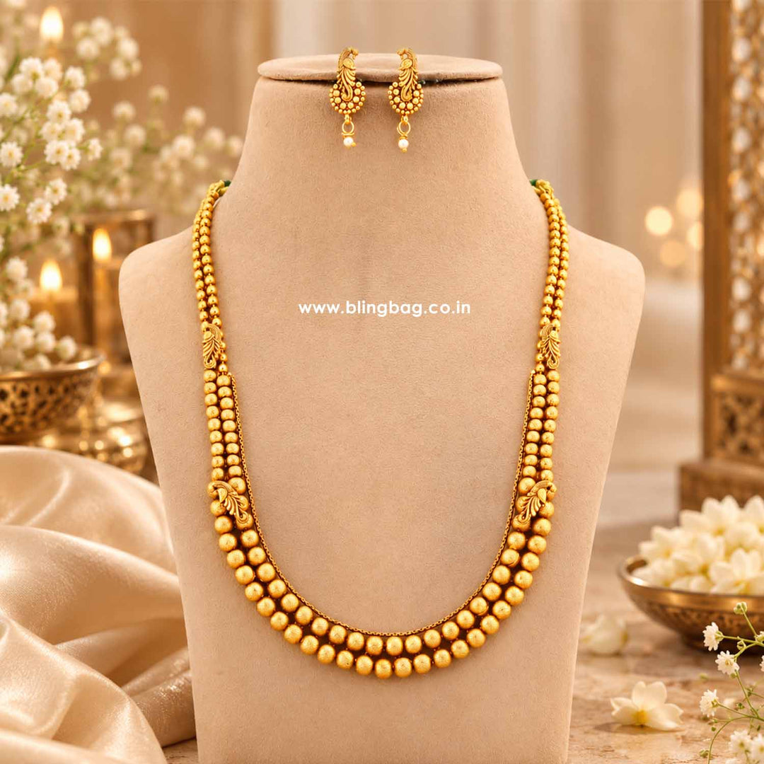 Emerald Gaurika Antique Jewellery Set- New Arrival