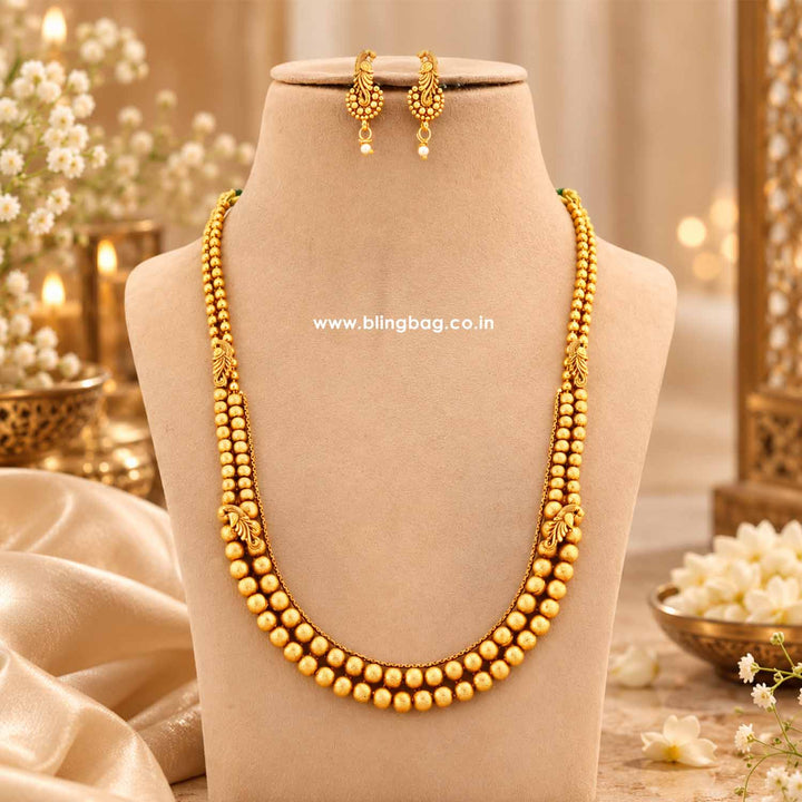 Emerald Gaurika Antique Jewellery Set- New Arrival