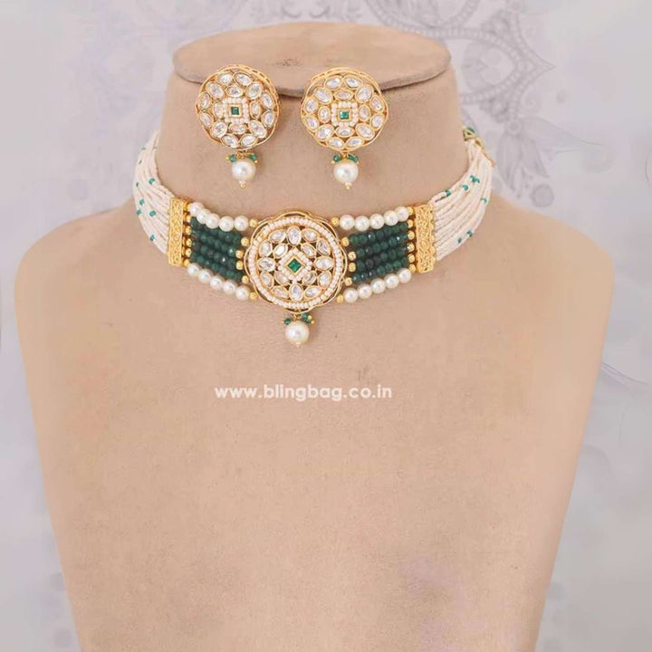 Emerald Geetika Jewellery Set
