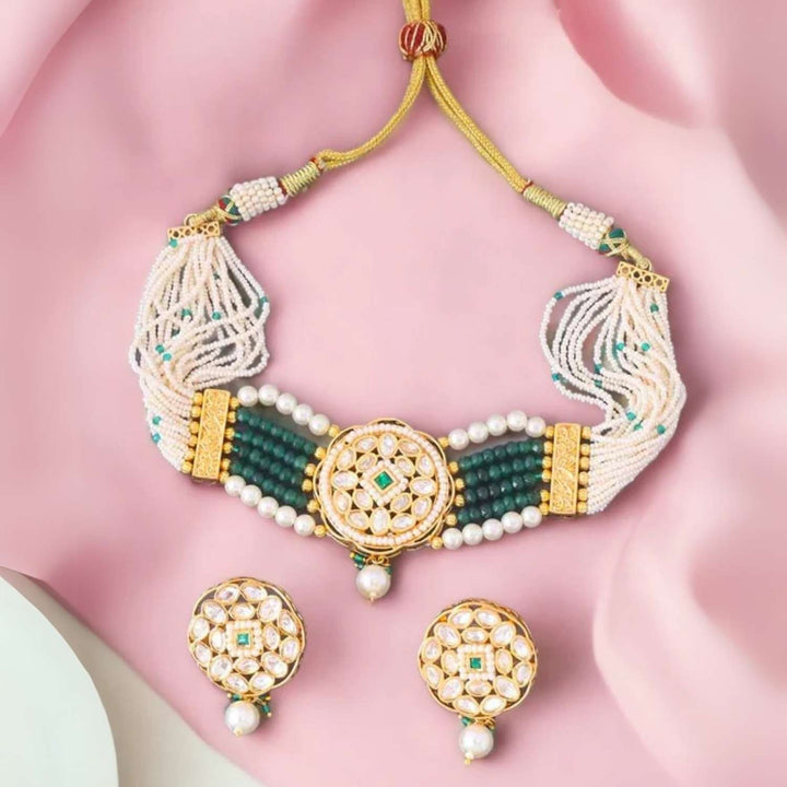 Emerald Geetika Jewellery Set
