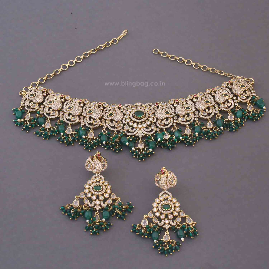 Emerald Gisania Victorian Jewellery Set - New Arrival