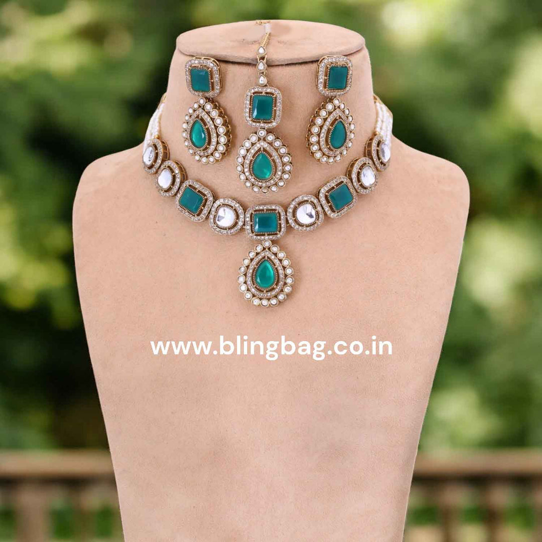 Emerald Gisele Victorian Jewellery Set - New Arrival