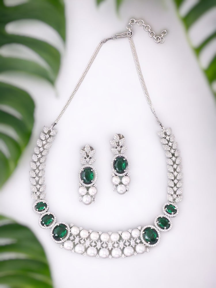 Emerald Giselle Zirconia Jewellery Set