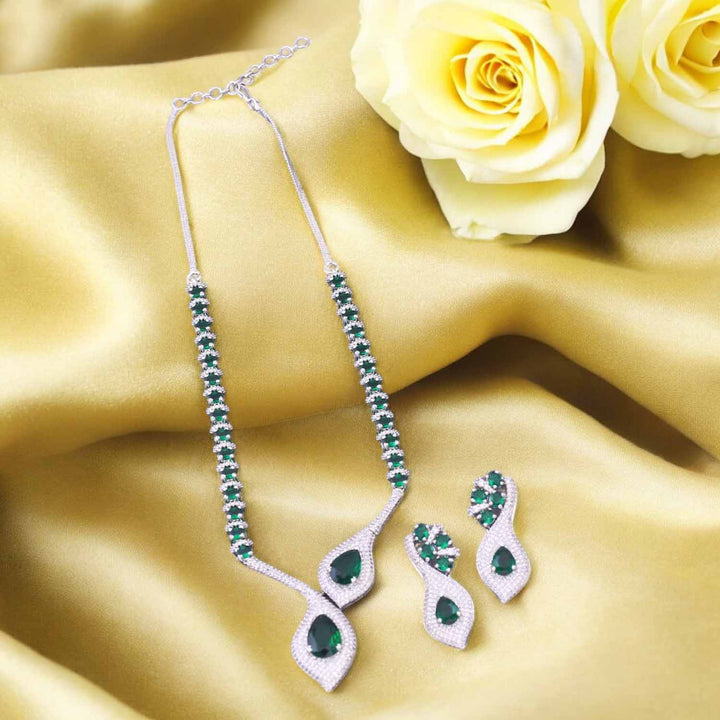Emerald Glanya Zirconia Jewellery Set