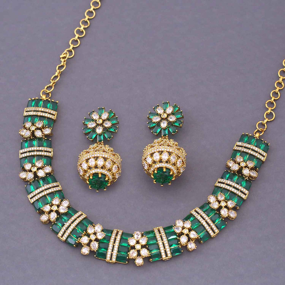 Emerald Glintar Hasli Victorian Jewellery Set - New Arrival